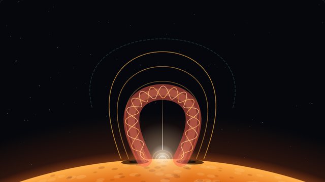 A twisted rope of plasma breaking away from the Sun
